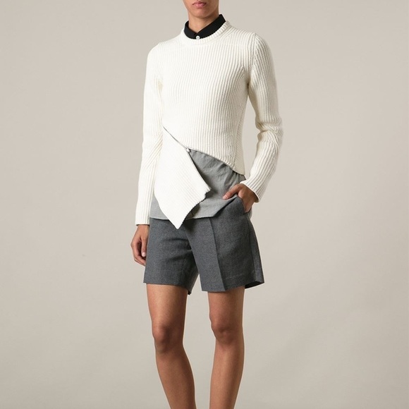 Asymmetric Zip Sweater | Alexander Wang​ - Picture 2 of 5